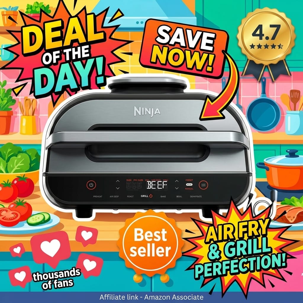 Ninja Foodi Smart XL Indoor Grill - 6-in-1 Air Fryer
