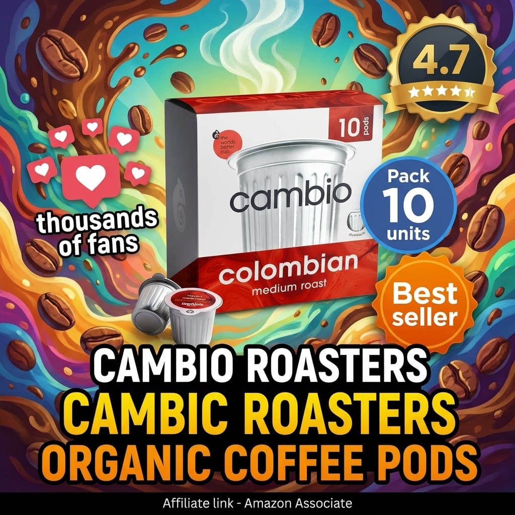 Cambio Roasters Organic K-Cups - Richer Brew, Less Plastic