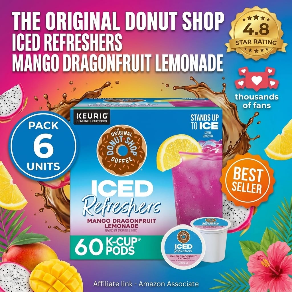 Donut Shop Iced Refreshers - Mango Dragonfruit K-Cups