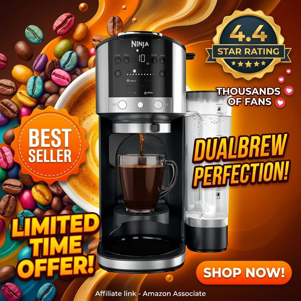 Ninja DualBrew Coffee Maker - Brew Grounds and K-Cups