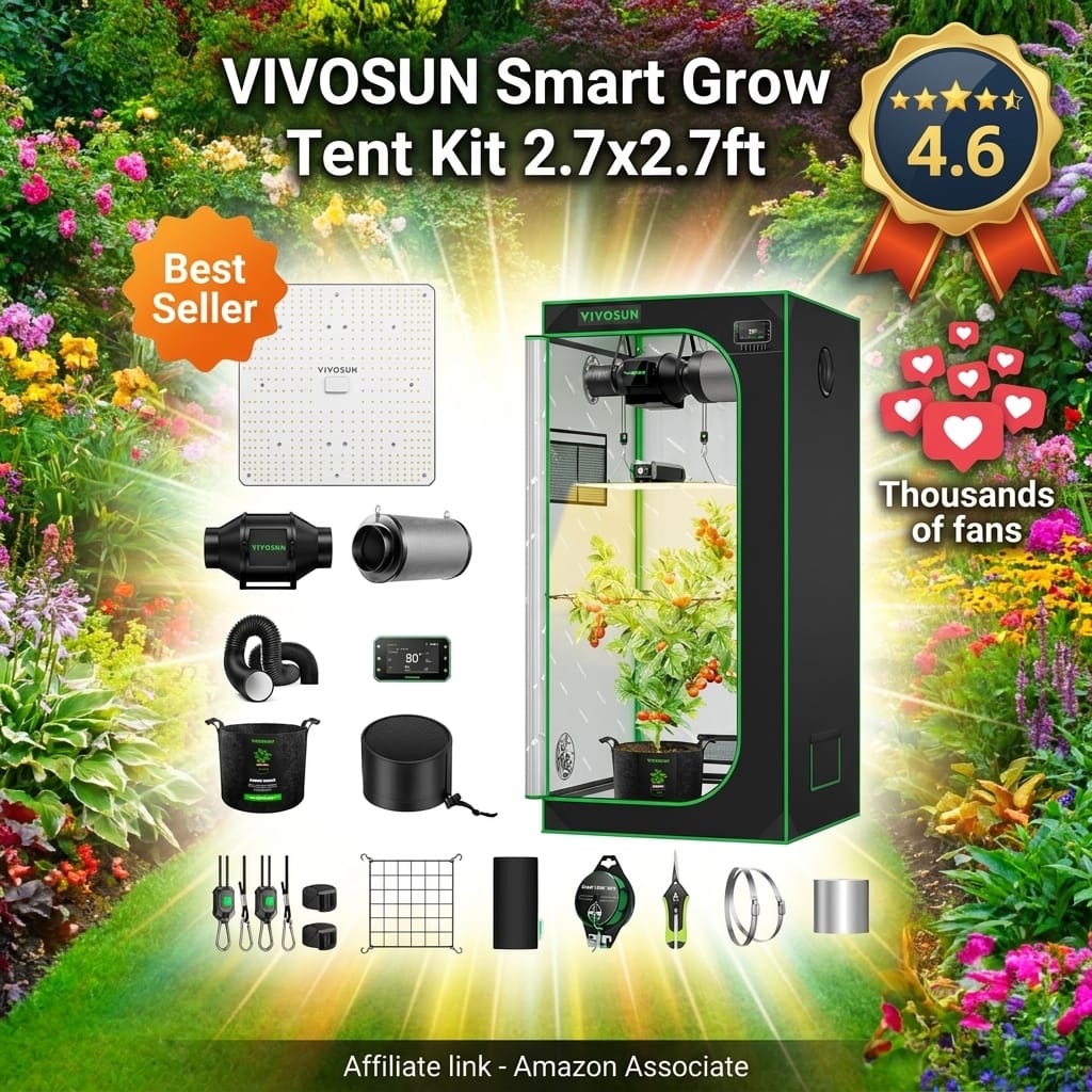 VIVOSUN Smart Grow Tent Kit 150W LED with WiFi Controller