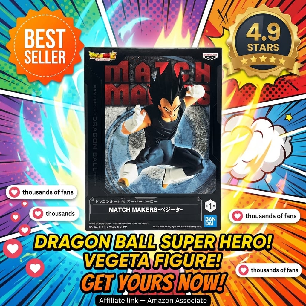 Banpresto Vegeta Dragon Ball Figure - The Saiyan Prince in 11 cm