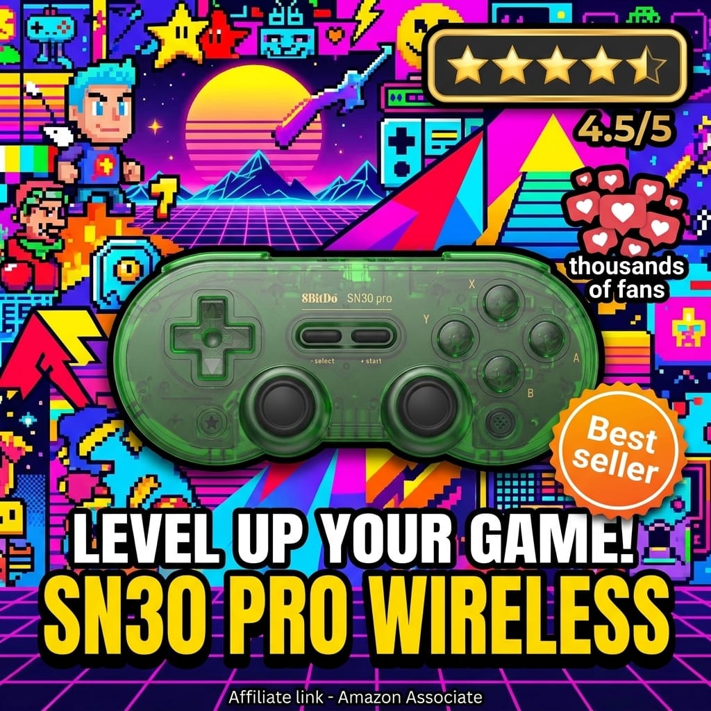 8Bitdo SN30 Pro Controller - retro feel for Switch and PC