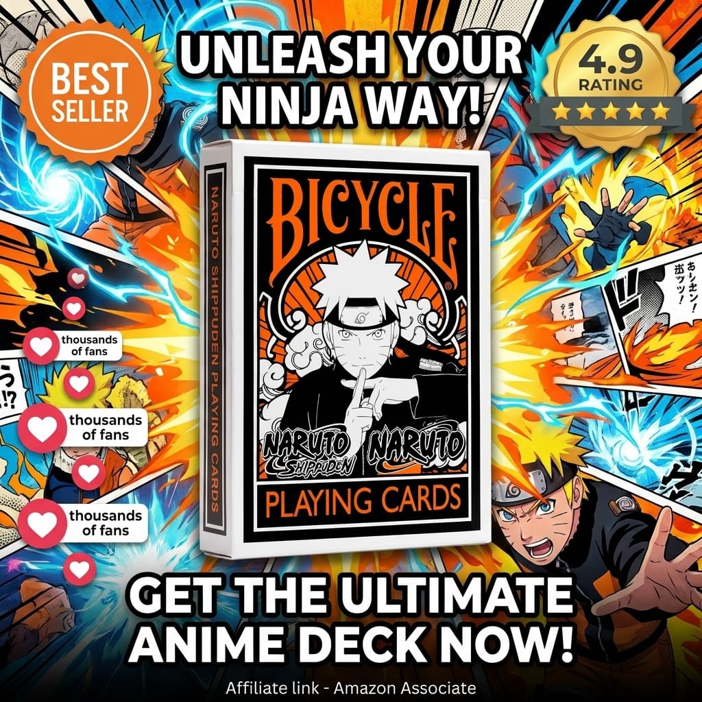Bicycle Naruto Shippuden Playing Cards - Ninja Art Premium Deck