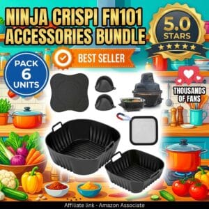 6-Piece Accessories Bundle for Ninja Crispi FN101 Air Fryer