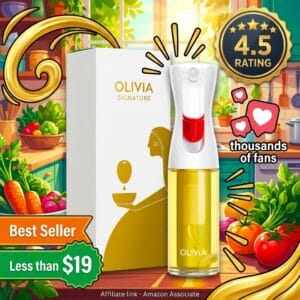 OLIVIA SIGNATURE Glass Oil Sprayer for Air Fryer