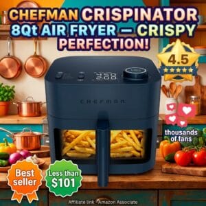 Chefman Crispinator 8Qt Air Fryer with Window