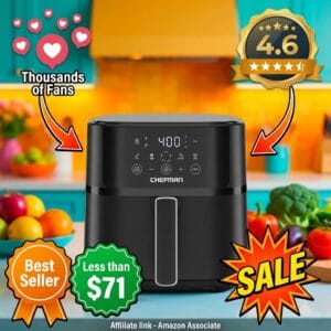 Chefman 6 Qt Air Fryer – Hi-Fry Touchscreen, Compact