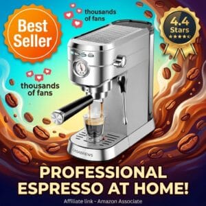 CASABREWS CM5418 20-Bar Espresso Machine with Steam Frother