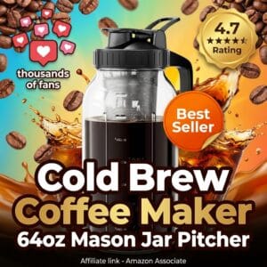 Cold Brew Coffee Maker 64oz – Smooth Concentrate at Home
