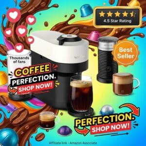 Nespresso Vertuo Pop+ Coffee Machine with Milk Frother
