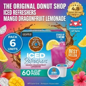 Donut Shop Iced Refreshers – Mango Dragonfruit K-Cups