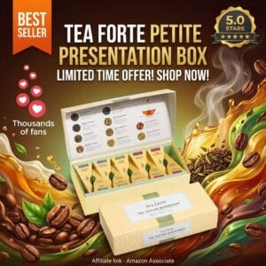 Tea Forte Petite Gift Set – 10 Pyramid Infusers, 10 Blends