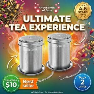 House Again Tea Infuser 2 Pack – Fine Mesh Stainless Steel