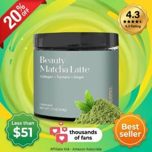 Kroma Beauty Matcha Latte Powder – Collagen and Adaptogens