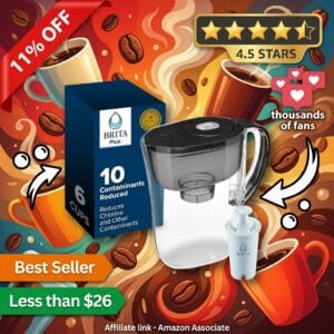 Brita 6-Cup Water Filter Pitcher with BritaPlus Filter