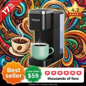 Tastyle Single Serve Coffee Maker – Hot, Iced, K-Cup Ready
