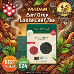 VAHDAM Earl Grey Loose Leaf Tea – 340g for 170+ Cups