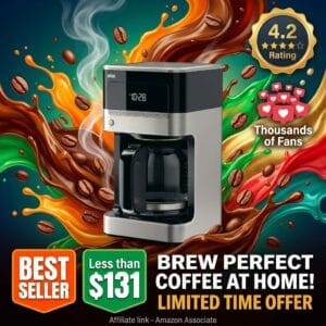 Braun BrewSense 12 Cup Drip Coffee Maker with 24-Hour Timer