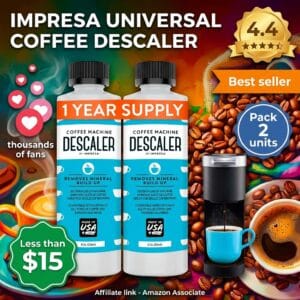 Impresa Universal Coffee Descaler 2-Pack – 4 Cleaning Uses