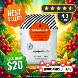 Amazon Fresh Colombia Whole Bean Coffee Medium Roast