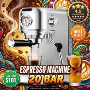 Best 20 Bar Espresso Machine with Milk Frother for Home