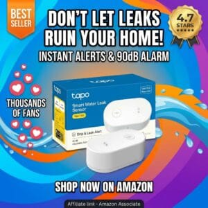 TP-Link Tapo T300 Smart Water Leak Detector Review