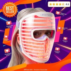 iRestore LED Face Mask – Red Light Therapy for Wrinkles Review