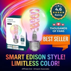 Linkind Matter Smart Bulb – Edison A19 with Music Sync