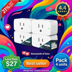 Linkind Matter Smart Plug 4-Pack – Apple Home and Alexa