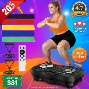 GLYLF Vibration Plate Machine for Full Body Workout at Home