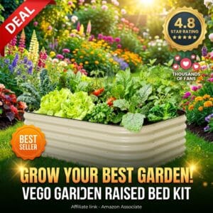 Vego Garden Raised Garden Bed Kit 17 Inch Modular Metal