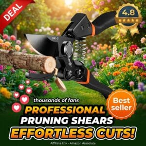 DECERK Professional Pruning Shears with Titanium Blade