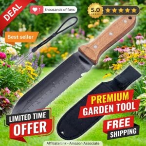 YANG Hori Hori Garden Knife for Digging and Weeding