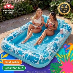 SLOOSH XL Inflatable Tanning Pool Lounger for Adults