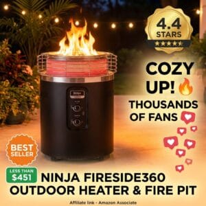 Ninja Fireside360 Outdoor Heater and Fire Pit – 3 Modes