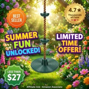 ZENFUN Climbing Rope with Platform – Tree Swing for Backyard