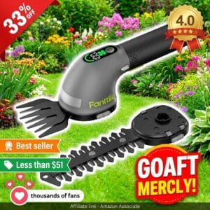 Fanttik Z10 Pro Cordless Hedge Trimmer with Dual Blades