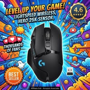 Logitech G502 Lightspeed – Pro Wireless Gaming Mouse