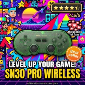 8Bitdo SN30 Pro Controller – retro feel for Switch and PC