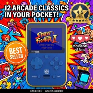 Capcom Super Pocket – Retro Handheld with 26 Games