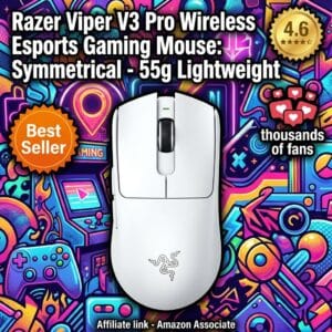 Razer Viper V3 Pro Wireless Gaming Mouse – 55g