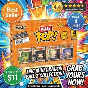 Funko Pop! Bitty Dragon Ball Z 4-Pack with Mystery Figure