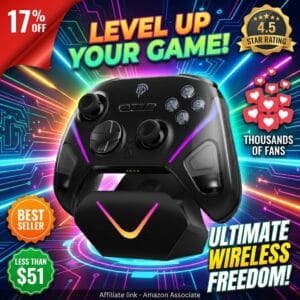 EasySMX D10 Wireless Controller for PC and Switch, TMR Sticks