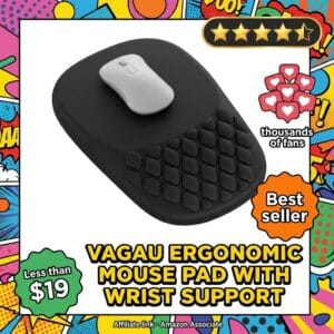 Ergonomic Mouse Pad with Wrist Rest – Memory Foam Support