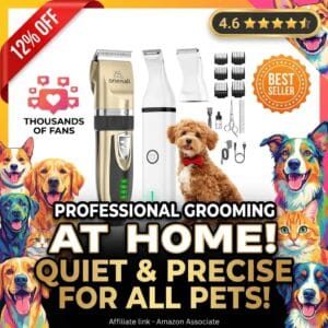 oneisall 2-in-1 Dog Clippers and Paw Trimmer Cordless Kit