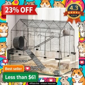 VEVOR Hamster Cage – 360 Panoramic Acrylic View