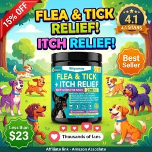 Woyamay Flea & Tick Itch Relief Dog Chews 200 Count